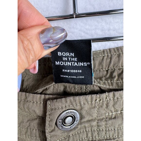 Women's Tan Cargo Capris - Picture 2 of 12